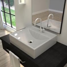 Kit Cuba Q39 com Torneira 1198 Metal e Válvula 1`` + Sifão Cromado e Flexível Compace Cinza