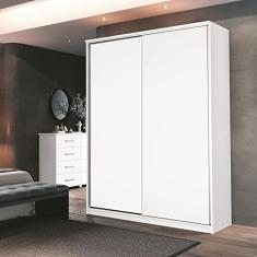 Guarda Roupa Solteiro 2 Portas de Correr 3 Gavetas Spazio Móveis Fazzio