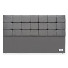 Cabeceira Amur Veluto Cinza Sup King (12x195x125) - Ortobom