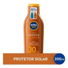 Protetor Solar Nivea Sun Protect & Bronze Fps30 200ml Solar