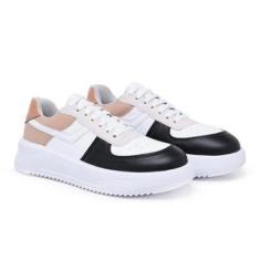 Tênis Feminino Retrô Casual Sneaker Clássico Confortável-Feminino