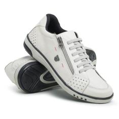 Tênis Masculino Sapatênis Sapato Couro Confort Casual Urbano Moderno C