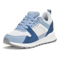 Skechers Tênis feminino Runway-Posh Gal, Cinza/azul-marinho, 34