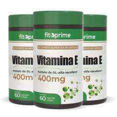 Kit 3 Vitamina E 400mg Com 60 Cápsulas - Fitoprime