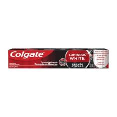 Colgate Luminous White Creme Dental Clareador Carvão Ativado 140g