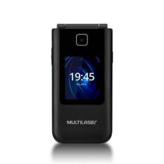Celular Multi Flip Vita Duo, Tela 2.4, Lanterna, Botão SOS, Memória Expansível até 64 GB, Bluetooth, Rádio FM, Dual Chip, Preto - P9145