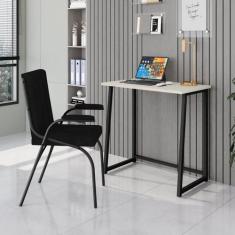 Escrivaninha Mesa Escritório Dobrável Fit Mds, 77*45*80 80cm Industria