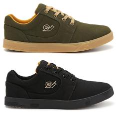 Kit 2 Tênis Masculino Skate De Tecido Leve Loose - LandFeet-Unissex