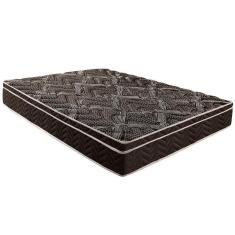 Colchão Queen Espuma D28  / EP Anatômico Pasquale Euro Pillow Black (158x198x25) - Paropas