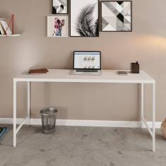 Escrivaninha Industrial 150cm Active Yescasa Branco Chess / Est.Branca