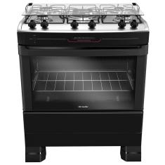 Fogão Mueller 5 bocas Preto com Tripla Chama MFI5BF 