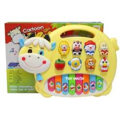 Brinquedo Piano Vaquinha Musical Infantil - toy king