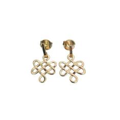 Brinco Infinito Folheado A Ouro