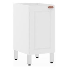 Balcão De Cozinha S/ Tampo 40cm 1 Porta Branco Polar