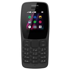 Celular Nokia 110 32Mb Dual Sim Câmera Vga Rádio Fm Preto