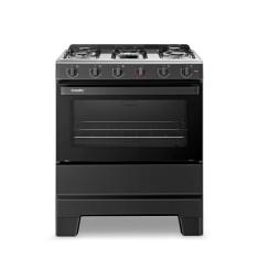 Fogão de Piso 5 Bocas Esmaltec F5ISP Ideal Pop | Mesa em Aço Inox, Acendimento Manual, Preto