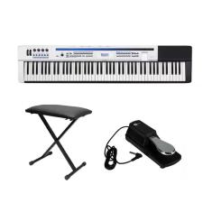 Kit Piano Digital Casio PX5S we com Banqueta e Pedal Sustain