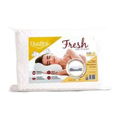 Travesseiro Duoflex Cervical Fresh Branco 50cmx70cm 100% Algodão