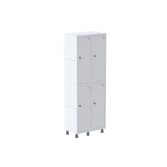 Guarda Volume Roupeiro 4 Portas Aço GRP 502/4 Pandin Móveis Branco