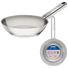 Frigideira aco inox allegra - Tramontina, Inox, 20cm