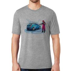Camiseta Lava Jato Mulher - Foca na Moda, Cinza, M