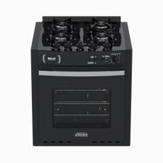 Fogao de Embutir 4 Bocas Venax Gaudi Platinum Vitreo Preto Gas Glp 220 V
