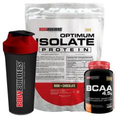 Kit Optimum Isolate Whey Protein 900G + Bcaa 100G + Coqueteleira - Bod