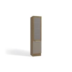 Paneleiro 50cm 2 Portas Kappesberg Nogueira/Cinza