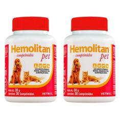 Hemolitan Pet 30 Comprimidos - Vetnil - 2 Unidades