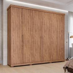 Guarda Roupa Casal em Mdf 6 Portas com Pés Linhares Espresso Móveis Cinamomo