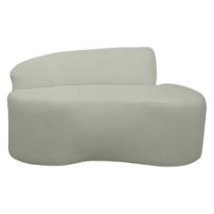 Sofa Organico Curvo 2 lugares 145 cm Boucle Menta