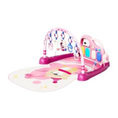 Tapete de Atividades Para Bebê Piano Teddy Rosa - Maxi Baby