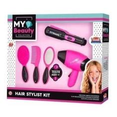 Kit Beleza My Hair Stylist Chapinha Escova Secador Usual 408 - Usual P