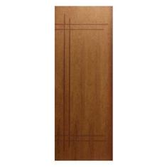 Porta de Madeira Semi-Oca Belíssima 9 Rodam Padrão Imbuia - 2.10 (A) X