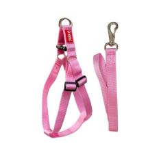 Coleira Peitoral com Guia para Cachorro Modelo Regulagem Traseira - Ca