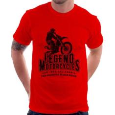Camiseta Legend Motorcycle - Foca na Moda, Vermelho, P