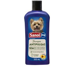 Shampoo Sanol Dog Antipulgas para Cães - 500 mL