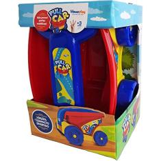 Brinquedo Para Montar Pull Car com Blocos Homeplay, Multicor, 64435