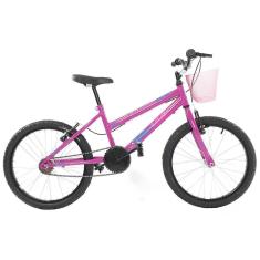 Bicicleta de Menina Infantil Passeio Aro 20 Wendy Cestinha
