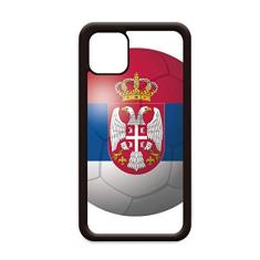 Capa com bandeira nacional de futebol da Sérvia para iPhone 12 Pro Max para Apple Mini Mobile Case