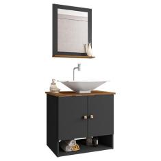 Gabinete Banheiro Deli Concava Bco Torneira Valv Click Inox - Loja Doc