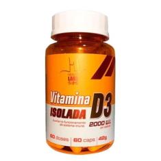 Vitamina D3 Isolada  2000 U.I - 60 Caps Health Labs - Imunidade
