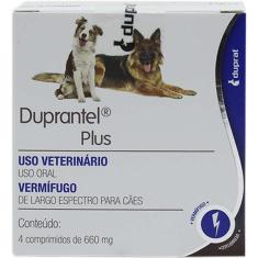 Vermífugo Duprat Duprantel Plus para Cães - 4 Comprimidos