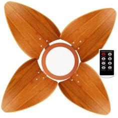 Ventilador de Teto Aspen LED 3000k Venti-Delta Cobre 4Pás Freijó 110V 