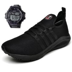 Kit Tênis Masculino Feminino Ultra Leve Academia Corrida Caminhada Con