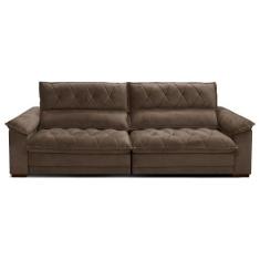 Sofá 2,48 Metros Retrátil e Reclinável Gralha Azul Venetto 3 Lugares D