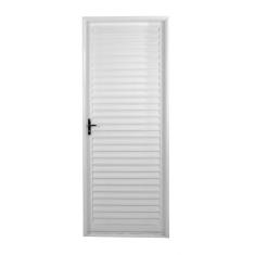 Porta de Aço Laminada 215x85cm Minas Sul Mgm Abertura Esquerda