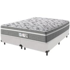 Cama Box Branco e Colchão Evolution Molas Ensacadas Queen Probel