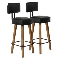 Banqueta para balcão Bancada de cozinha Americana Área Gourmet Kit 2 U