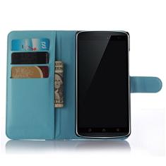 Capa carteira para Lenovo A7010, capa carteira flip de couro PU premium com compartimento para cartão, suporte e fecho magnético [capa interna à prova de choque de TPU] Compatível com Lenovo A7010